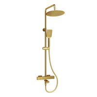 Душевой комплект с термостатическим смесителем арт-A199.259.201.BG Thermo — фото 2, Душевые стойки