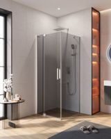 Душевой уголок CEZARES арт-SLIDER-AH-1-80-70/80-GRIGIO-Cr — фото 1, Прямоугольные душевые уголки