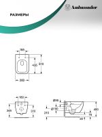 Товар: Унитаз Ambassador Forsa подвесной с сиденьем Микролифт арт-243K19002RS - фото 3 Унитаз Ambassador Forsa подвесной с сиденьем Микролифт арт-243K19002RS — фото 3, Подвесные унитазы