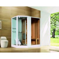 Душевая кабина Orans 180x130 R с сауной профиль Белый стекла прозрачные арт-89103RW — фото 2, Душевые кабины