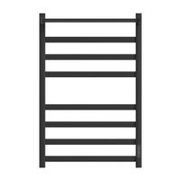 Полотенцесушитель электрический Point Меркурий П7 500x800 с полкой, диммер справа, черный арт-PN83858PB — фото 1, Электрические полотенцесушители