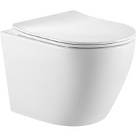 Унитаз Iberica Blanca Bilbao Alto подвесной с сиденьем Микролифт арт-IB.BLA.231.1B1 — фото 1, Подвесные унитазы