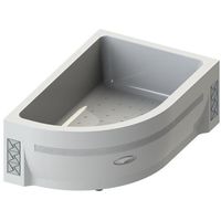 Акриловый поддон для душа Radomir 120x80x45 R Белый арт-1-11-0-2-0-009 — фото 1, Акриловые душевые поддоны