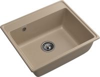 GRANFEST Мойка VERTEX 580 1-чаша 580*500мм песочный арт.GF- арт-V-580 песочный — фото 1, Кухонные мойки
