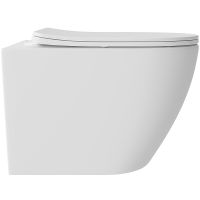 Унитаз Aqueduto Ovo Plus подвесной Белый матовый с сиденьем Микролифт арт-OVOT0220 — фото 4, Подвесные унитазы