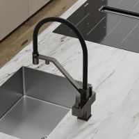 Смеситель для кухни Sancos Loro Вороненая сталь Черный арт-SC4007GG — фото 7, Смесители для кухни