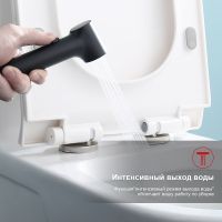 Гигиенический душ со смесителем Raglo Черный матовый арт-R03.53.06 — фото 11, Гигиенические души