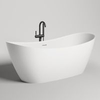 Ванна из искусственного камня Salini Noemi 185х81 Белая глянцевая арт-101811G — фото 1, Ванны из искусственного камня