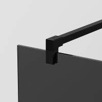 Душевая перегородка Ambassador Walk-in 80х200 профиль Черный стекло тонированное арт-15032224 — фото 2, Душевые перегородки