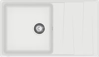 GRANFEST Мойка LEVEL 860L 1-чаша+крыло 860*500мм иней арт.GF- арт-LV-860L иней — фото 2, Кухонные мойки