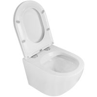 Унитаз Azario Grado подвесной Белый с сиденьем Микролифт арт-AZ-0046N — фото 7, Подвесные унитазы