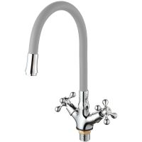 Смеситель для кухни D-Lin Хром Серый арт-D153810-2 — фото 1, Смесители для кухни