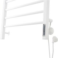 Электрический полотенцесушитель Domoterm Куба DMT Куба П8 500x800 EK R Белый матовый арт-DMTКубаП8500x800БЕЛEKR — фото 3, Электрические полотенцесушители