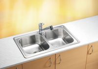 Мойка для кухни ELEGANT 40 SAT-90 810X510 в компл.с сифоном 1130555, арт-1009383.0 — фото 2, Кухонные мойки