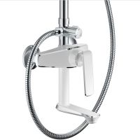 Товар: Душевая система Haiba Белый Хром арт-HB24548-8 - фото 3 Душевая система Haiba Белый Хром арт-HB24548-8 — фото 3, Душевые стойки