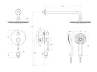Душевой комплект встраиваемый CEZARES арт-RELAX-DSET-IN — фото 8, Встраиваемые душевые комплекты