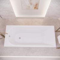 Акриловая ванна Corpa Nera Francesca 170x75 без гидромассажа арт-CN05017WH — фото 2, Акриловые ванны