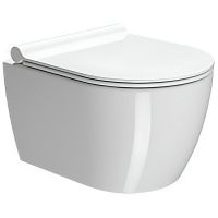 Унитаз GSI Pura подвесной Белый глянцевый без сиденья арт-880211 — фото 1, Подвесные унитазы