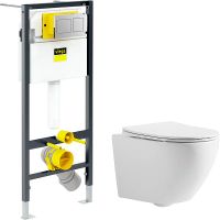 Товар: Комплект унитаза CeramaLux 2197 с инсталляцией Viega Prevista Dry 8524.14 792596 с сиденьем Микролиф арт-2197+792596 - фото 1 Комплект унитаза CeramaLux 2197 с инсталляцией Viega Prevista Dry 8524.14 792596 с сиденьем Микролиф арт-2197+792596 — фото 1, Комплекты унитаз + инсталляция