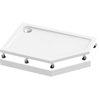 Акриловый поддон для душа Bas Пента 120х80 R Белый арт-ПН00065 — фото 1, Акриловые душевые поддоны