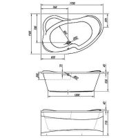 Акриловая ванна Kolpa San Lulu 170х110 R без гидромассажа арт-597370 — фото 2, Акриловые ванны