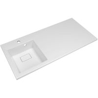 Раковина Florentina Аванти 100 L с местом под стиральную машину Белая арт-10.310.0L100.001 — фото 1, Раковины встраиваемые сверху