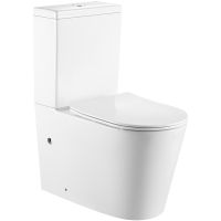 Унитаз компакт Iberica Blanca Burgos Alto с бачком и сиденьем Микролифт арт-IB.BRA.121.1B1 — фото 1, Напольные унитазы