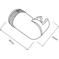 Держатель ручного душа Melodia della vita Standard Хром арт-MKP20506BL — фото 2, Держатели для душа
