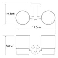 Rhein K- Подстаканник двойной арт-6228D — фото 4, Стаканы для зубных щеток