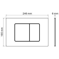 Клавиша смыва Iberica Blanca Inox-C Хром глянцевый арт-IB.B011.003.001 — фото 2, Кнопки смыва