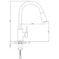 Товар: Смеситель для кухни Haiba Нержавеющая сталь арт-HB73304-2 - фото 2 Смеситель для кухни Haiba Нержавеющая сталь арт-HB73304-2 — фото 2, Смесители для кухни