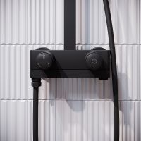 Душевая система Iddis Slide Черный матовый арт-SLIBLBTi06 — фото 4, Душевые стойки