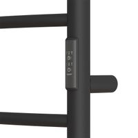 Полотенцесушитель электрический Point Афина П5 400x800 с полкой, диммер справа, черный арт-PN04848PB — фото 5, Электрические полотенцесушители