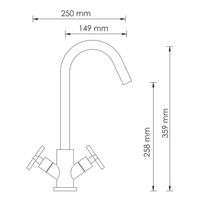 Weser Смеситель для кухни арт-7847 — фото 11, Смесители для кухни