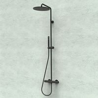 Душевая система Bossini Cosmo Черная матовая арт-L10095.073 — фото 3, Душевые стойки