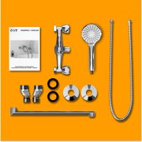 Смеситель для ванны Dorff Modern универсальный Хром арт-D7095000 — фото 3, Смеситель для ванны