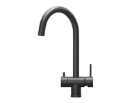 Granula-, СМЕСИТЕЛЬ КУХОННЫЙ арт-7104, ЧЕРНЫЙ МАТОВЫЙ — фото 1, Смесители для кухни