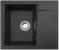 Мойка для кухни ALVEUS GEM 20 GRANITAL G91 590X500X180 в комплекте с сифоном 1130548 арт-1149116.0 — фото 1, Кухонные мойки