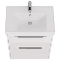 Товар: Тумба PRIME, 70 см, подвесная/напольная, 2 ящика, белый глянец арт-99.9301 - фото 10 Тумба PRIME, 70 см, подвесная/напольная, 2 ящика, белый глянец арт-99.9301 — фото 10, Тумбы под раковину