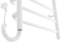 Электрический полотенцесушитель Domoterm Аврора DMT 109-6 40x80 EK L Белый матовый арт-DMT109-640x80БЕЛEKL — фото 2, Электрические полотенцесушители