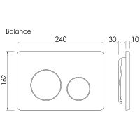 Клавиша смыва Ceramicanova Balance Circle Брашированное золото арт-CN12-001BG — фото 3, Кнопки смыва