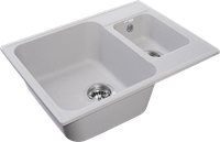 Товар: GRANFEST Мойка QUARZ 09 1,5-чаши 620*480мм серый арт.GF-Z- арт-09 серый - фото 2 GRANFEST Мойка QUARZ 09 1,5-чаши 620*480мм серый арт.GF-Z- арт-09 серый — фото 2, Кухонные мойки