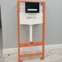 Клавиша смыва KK POL Vitrum Grande V1 Черная глянцевая Белая глянцевая арт-SPP/122/0/K — фото 3, Кнопки смыва