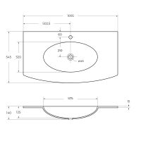 Стеклянная раковина CEZARES арт-82416 — фото 3, Раковины встраиваемые сверху