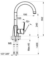Смеситель для кухни Azario Enzo Хром арт-AZ-15714431 — фото 2, Смесители для кухни
