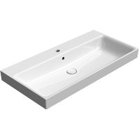 Раковина GSI Nubes 100 Белая арт-9623111 — фото 1, Раковины встраиваемые сверху