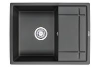 Granula-, кухонная мойка, кварц арт-6501, ТУРМАЛИН — фото 1, Кухонные мойки