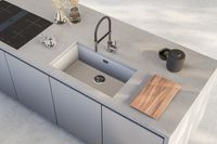 Мойка для кухни ALVEUS OMNI 40 GRANITAL CONCRETE-G81 750x450x198 с сифоном 1145083 арт-1150059.0 — фото 4, Кухонные мойки