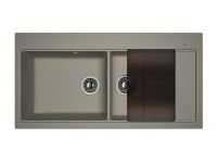 Florentina Мойка "Россана", серый шелк FS арт-20.335.E1000.307 — фото 1, Кухонные мойки