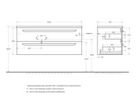 База под раковину подвесная CEZARES ECO-CER-1200-2C-SO-NCS-L арт-ECO-CER-N-1200-2C-SO-NCS-P-L — фото 2, Тумбы под раковину